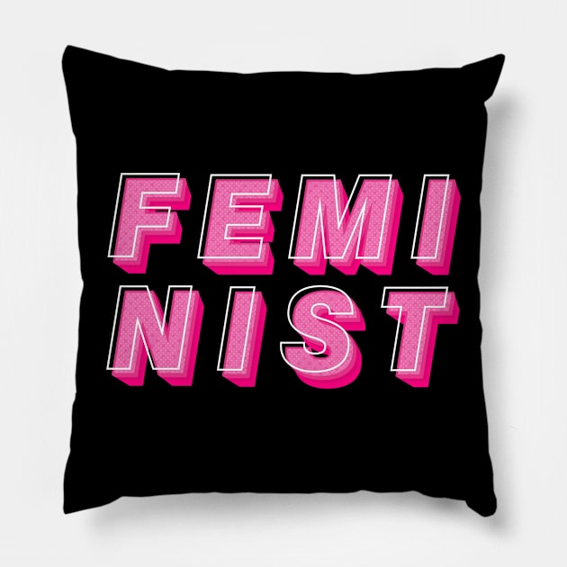 Feminist Pillow by Crooked Skull