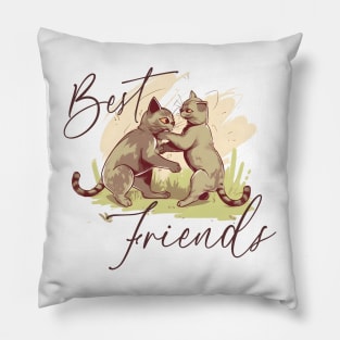 Best Cat Friend Pillow