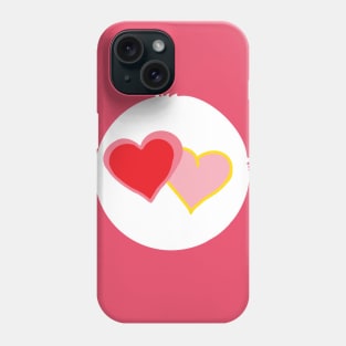 Love-a-lot symbol : two hearts Phone Case