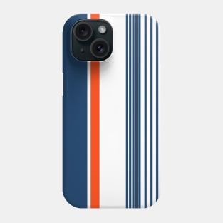 Color Block Stripes Blue and Red Phone Case