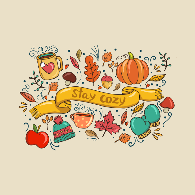 Discover Stay Cozy - Autumn - T-Shirt