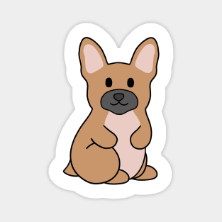 Brown French Bulldog Magnet