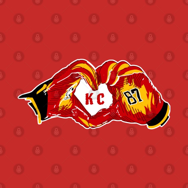 Travis KELCE Heart - Kc chiefs by Mic jr