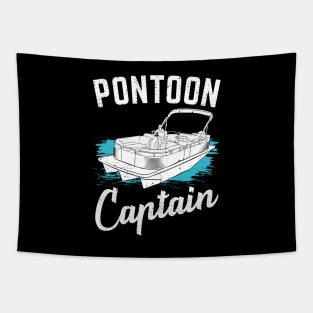 Pontoon Captain Boat Boating Gift Tapestry