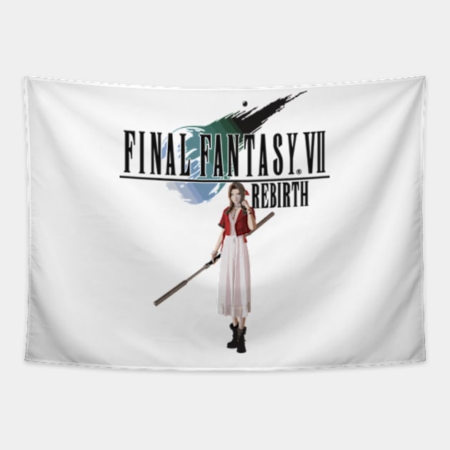 Final Fantasy VII Rebirth Aerith Tapestry by peculiarbutcute