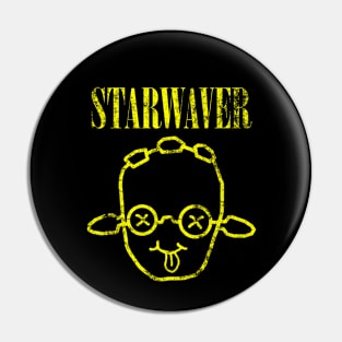 Galactic Punk Smiley Pin