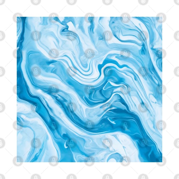 SKY BLUE LIQUID MARBLE DESIGN, IPHONE CASE, MUGS, AND MORE by ZARBIT