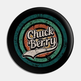 Chuck Berry // Retro Circle Crack Vintage Pin