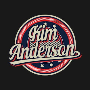 Graphic Aesthetic Anderson Proud Name Circle Vintage Art T-Shirt