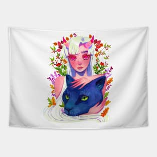 Oni panther Tapestry