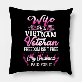 Wife Of A Vietnam Vet Pillow