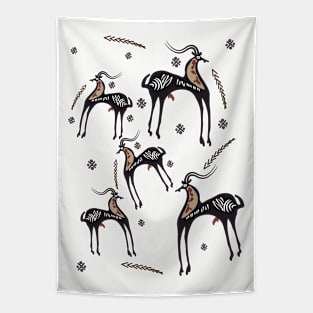 Cypriot Gazelle Illustration Tapestry