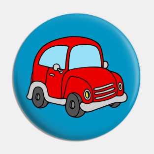 Tiny Red Car Pin