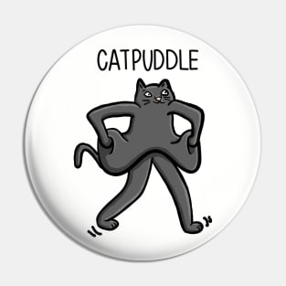 Standing CATPUDDLE Funny cat as a puddle Digital Illustration Pin