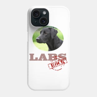 Black Labs Rock! Phone Case