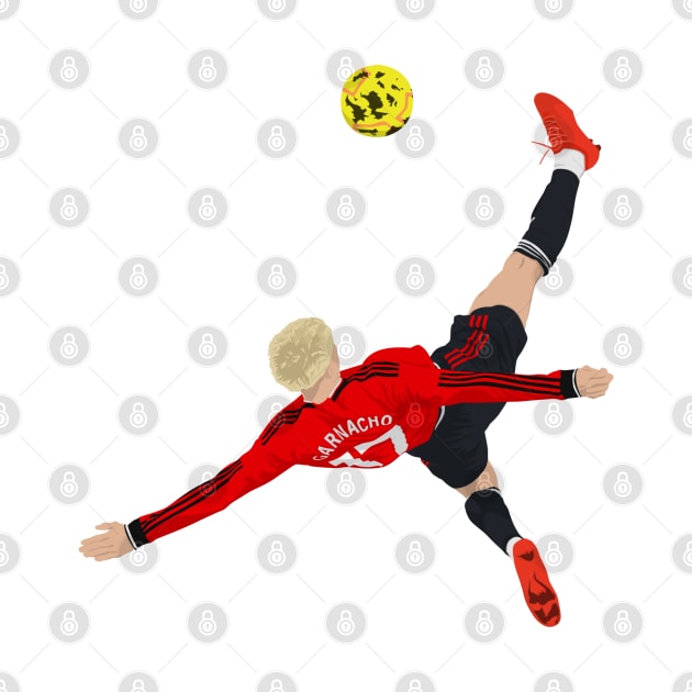 Garnacho Bicycle Kick by Footscore