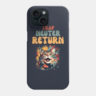 Trap Neuter Return Cat Design - Supporting Feral Cats' Welfare Phone Case