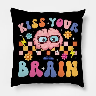 Kiss Your Brain SPED Teacher Learning Disability Support Pillow