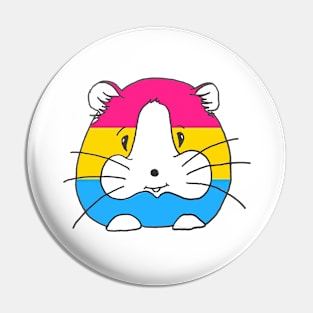 Pansexual Pride Guinea Pig Pin