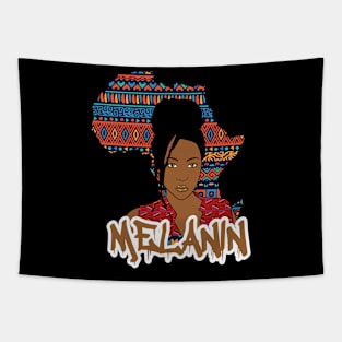 Melanin Poppin Black Girl Gift Tapestry