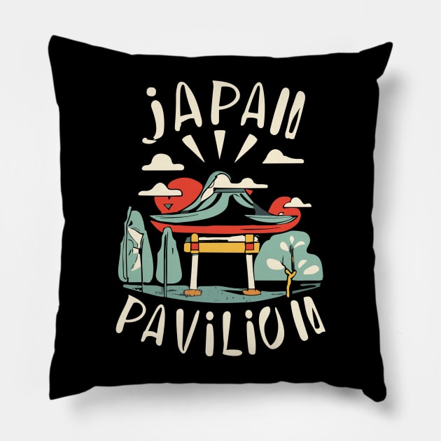 Japan Pavilion Pillow by InspiredByTheMagic