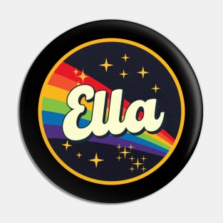 Ella // Rainbow In Space Vintage Style Pin