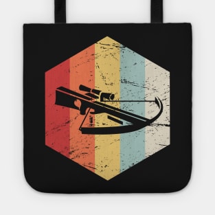 Retro Vintage Crossbow Hunting Icon Tote