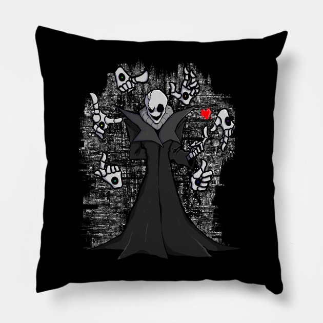 Undertale W.D Gaster mystery man fnf scientist art Pillow by Renovich