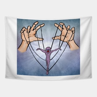 Puppet on a string Tapestry