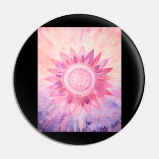 Sunset Mandala Boho Purple and Pink Pin