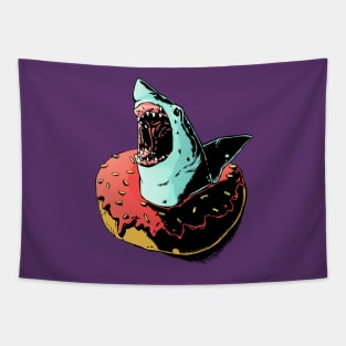 Donut Shark Tapestry