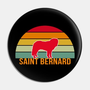 Saint Bernard Vintage Silhouette Pin