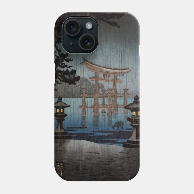 Rainy Miyajima by Tsuchiya Koitsu Phone Case by Takeda_Art