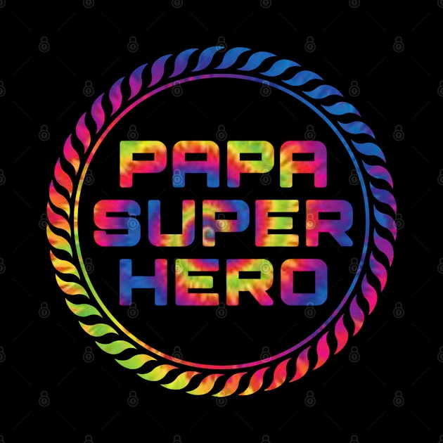 Papa superhero rainbow circle by 29Butterfly_Studio