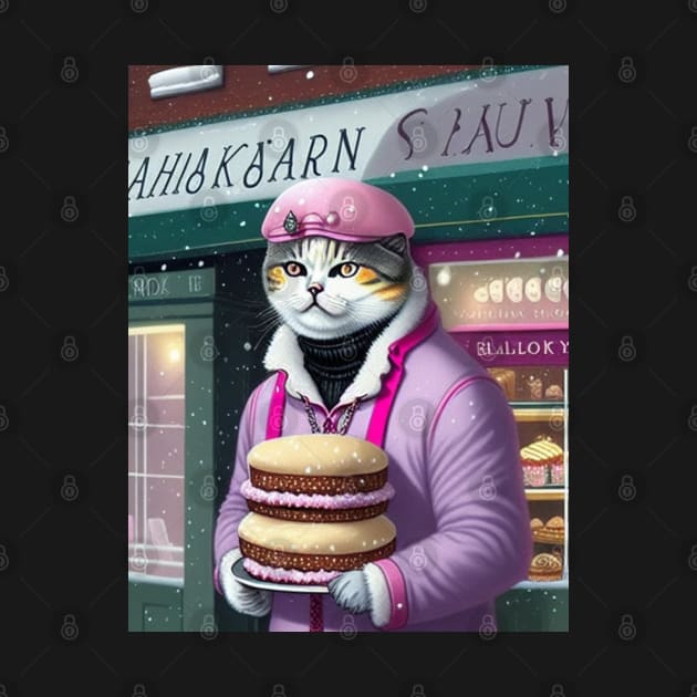 British Shorthair In Front Bakery by Enchanted Reverie