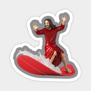 Jesus surfing Magnet