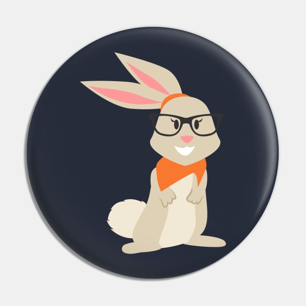 Cute Bunny Rabbit Pin by TinPis