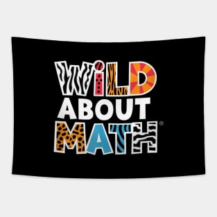 Wild About Math - Fun Animal Print Teacher Design Tapestry