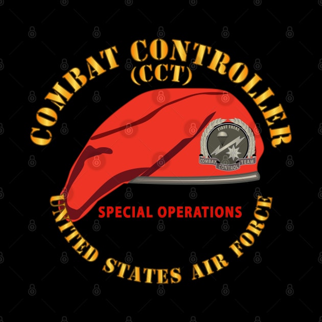 Combat Control Team Badge w Red Beret - SOF - USAF X 300 by twix123844