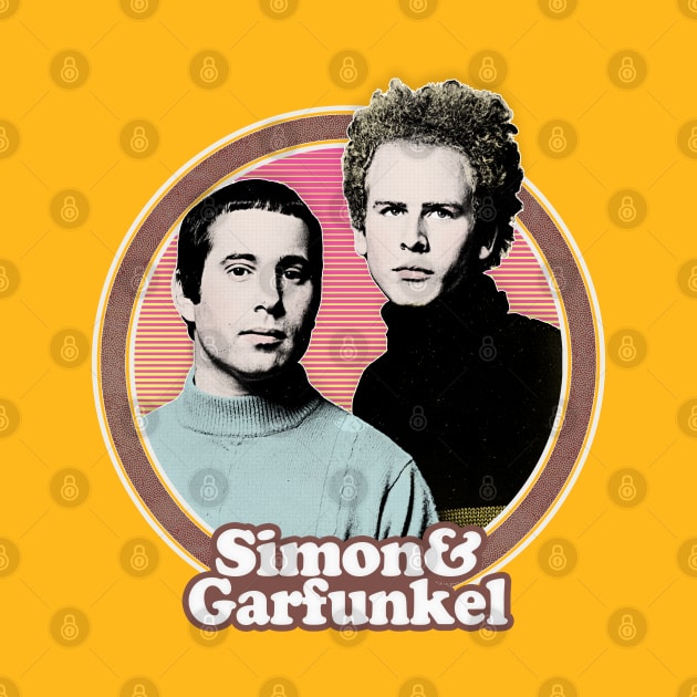 Simon & Garfunkel /// Original Retro Fan Art Design by DankFutura