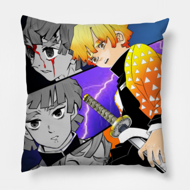 Zenitzu Fan Art Zenitsu Agatsuma Manga Pillow Teepublic