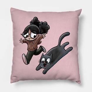 Cat 'n Kid Pillow