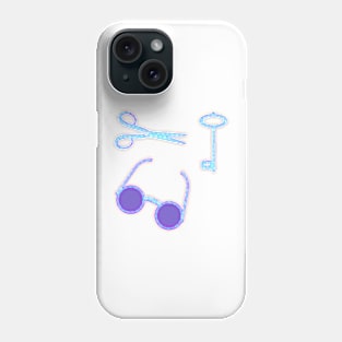 Little things you always lose blue Phone Case