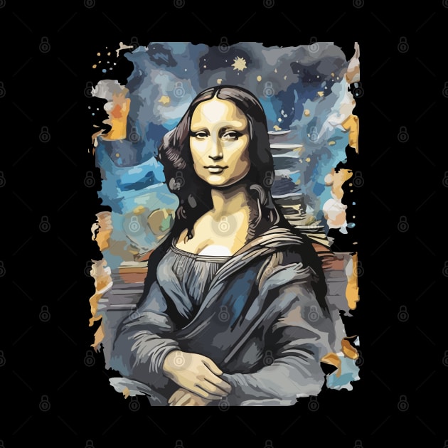 Mona Lisa in the style of Van Gogh by CatCoconut-Art