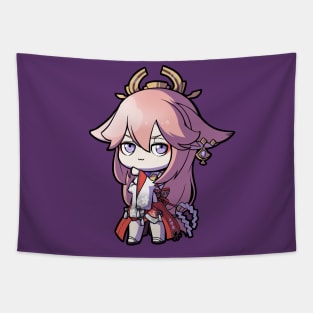 Chibi Yae - Genshin Impact Tapestry