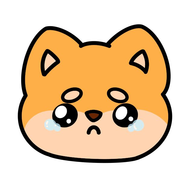 Sad Shiba Face by Dekinasai