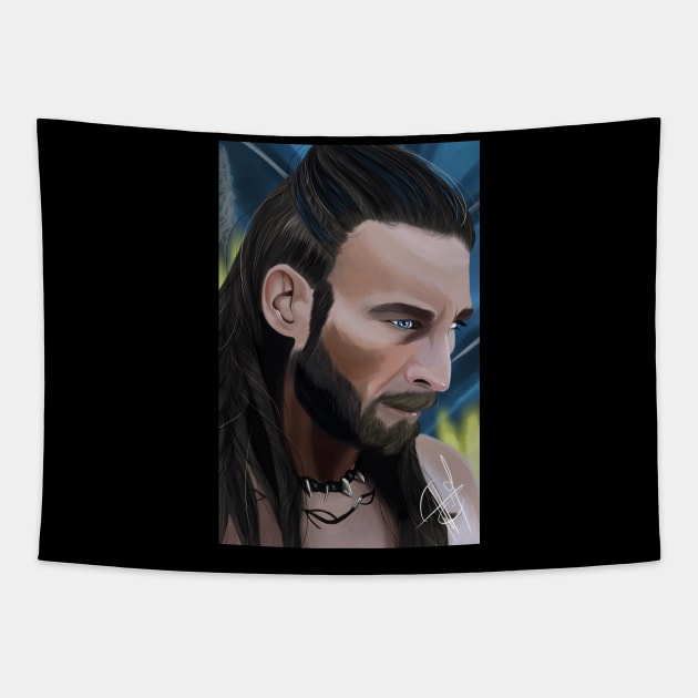 Black Sails Captain Charles Vane Tapestry by OCDVampire