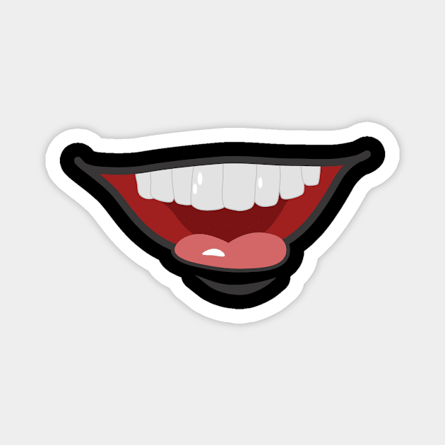 Cartoon Mouths Face Magnet by Designerabhijit