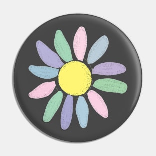 Pastel Colored Sunflower Pin