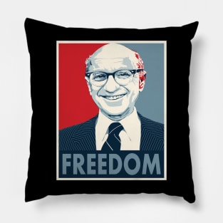 Milton Retro Friedman Graphic Pillow